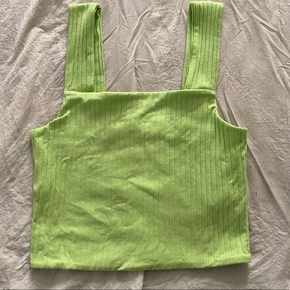 American Eagle lime green tank top w/ tag - Picture 2 of 4